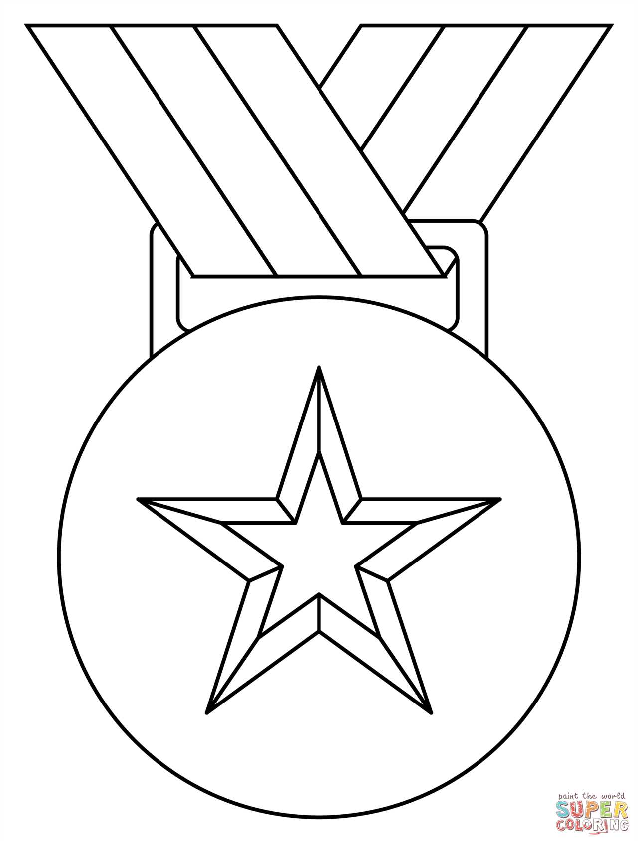 Médaille coloriage